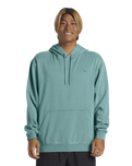 The Quiksilver Mens Salt Water Hoodie in Marine Blue