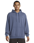 The Quiksilver Mens Salt Water Hoodie in Vintage Indigo