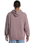 The Quiksilver Mens Salt Water Hoodie in Grape Shake