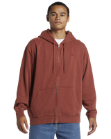 The Quiksilver Mens Salt Water Zip Hoodie in Henna