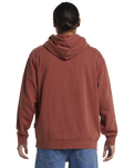 The Quiksilver Mens Salt Water Zip Hoodie in Henna