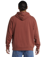 The Quiksilver Mens Salt Water Zip Hoodie in Henna