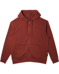 The Quiksilver Mens Salt Water Zip Hoodie in Henna