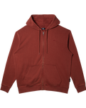 The Quiksilver Mens Salt Water Zip Hoodie in Henna