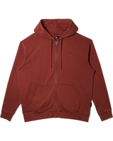 The Quiksilver Mens Salt Water Zip Hoodie in Henna