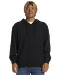 The Quiksilver Mens Salt Water Zip Hoodie in Black