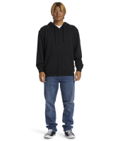 The Quiksilver Mens Salt Water Zip Hoodie in Black