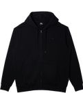 The Quiksilver Mens Salt Water Zip Hoodie in Black