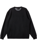 The Quiksilver Mens Salt Water Crew Sweatshirt in Black