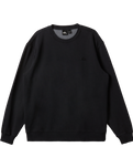 The Quiksilver Mens Salt Water Crew Sweatshirt in Black