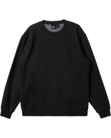 The Quiksilver Mens Salt Water Crew Sweatshirt in Black