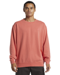 The Quiksilver Mens Salt Water Sweatshirt in Spiced Coral