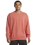 The Quiksilver Mens Salt Water Sweatshirt in Spiced Coral