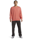 The Quiksilver Mens Salt Water Sweatshirt in Spiced Coral