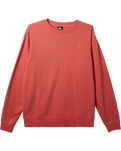 The Quiksilver Mens Salt Water Sweatshirt in Spiced Coral