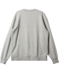 The Quiksilver Mens Graphic Mix Sweatshirt in White Marble Heather