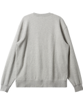 The Quiksilver Mens Graphic Mix Sweatshirt in White Marble Heather