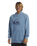 The Quiksilver Mens Big Logo Hoodie in Blue Shadow