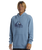 The Quiksilver Mens Big Logo Hoodie in Blue Shadow