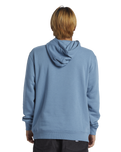 The Quiksilver Mens Big Logo Hoodie in Blue Shadow