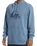 The Quiksilver Mens Big Logo Hoodie in Blue Shadow