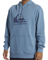 The Quiksilver Mens Big Logo Hoodie in Blue Shadow