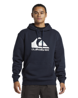 The Quiksilver Mens Big Logo Hoodie in Dark Navy