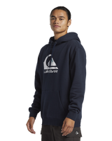 The Quiksilver Mens Big Logo Hoodie in Dark Navy