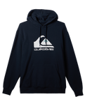 The Quiksilver Mens Big Logo Hoodie in Dark Navy