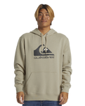 The Quiksilver Mens Big Logo Hoodie in Plaza Taupe