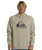 The Quiksilver Mens Big Logo Hoodie in Plaza Taupe