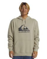 The Quiksilver Mens Big Logo Hoodie in Plaza Taupe