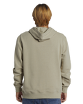 The Quiksilver Mens Big Logo Hoodie in Plaza Taupe