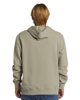 The Quiksilver Mens Big Logo Hoodie in Plaza Taupe