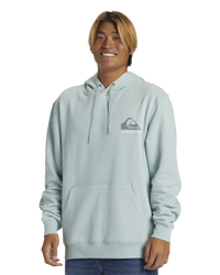 The Quiksilver Mens Omni Logo Hoodie in Cloud Blue