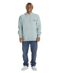 The Quiksilver Mens Omni Logo Hoodie in Cloud Blue