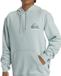 The Quiksilver Mens Omni Logo Hoodie in Cloud Blue