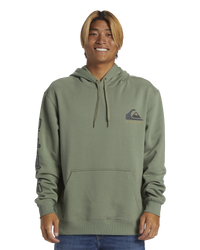 The Quiksilver Mens Omni Logo Hoodie in Sea Spray