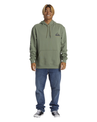 The Quiksilver Mens Omni Logo Hoodie in Sea Spray