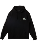 The Quiksilver Mens Omni Logo Hoodie in Black | Available at Anns Cottage