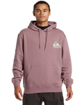 The Quiksilver Mens Omni Logo Hoodie in Grape Shake