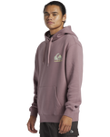 The Quiksilver Mens Omni Logo Hoodie in Grape Shake