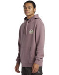 The Quiksilver Mens Omni Logo Hoodie in Grape Shake