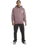 The Quiksilver Mens Omni Logo Hoodie in Grape Shake