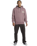 The Quiksilver Mens Omni Logo Hoodie in Grape Shake