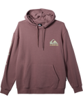 The Quiksilver Mens Omni Logo Hoodie in Grape Shake