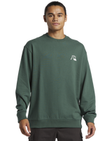 The Quiksilver Mens DNA Bubble Logo Sweatshirt in Forest