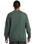 The Quiksilver Mens DNA Bubble Logo Sweatshirt in Forest