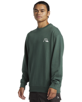 The Quiksilver Mens DNA Bubble Logo Sweatshirt in Forest