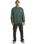 The Quiksilver Mens DNA Bubble Logo Sweatshirt in Forest